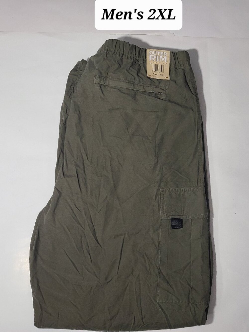 Outer Rim Olive Green Men's 2XL Adjustable Cargo Hiking Pants NWT